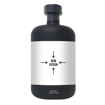 Personalisierter Dry Gin mit Etikette (70cl)