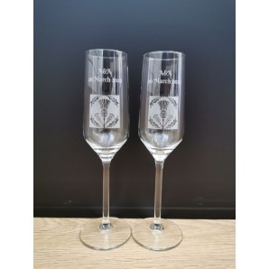 Champagne glass Carré with...